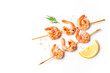 Grilled shrimp skewers