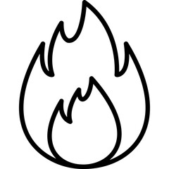 Canvas Print - Fire Icon