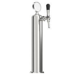 3d rendering illustration of a single beer tap