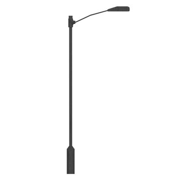 3d rendering illustration of a single street light