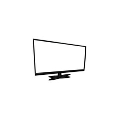 Poster - Flat screen tv design isolated vector