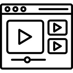 Wall Mural - Video Player Icon