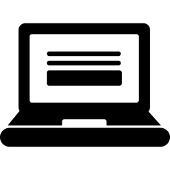 Poster - Notebook Computer Icon