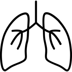 Wall Mural - Lungs Icon