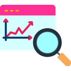 Wall Mural - Stock Data Analytics Icon