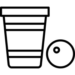 Sticker - Beer Pong Icon