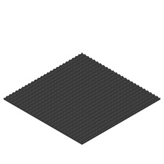 3d rendering illustration of a soundproof panel