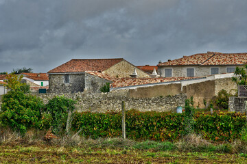 Wall Mural - Sainte Marie de Re; France - october 25 2022 : picturesque village