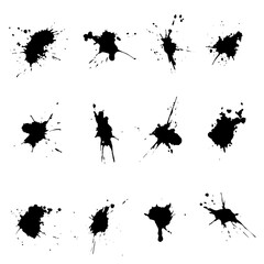 Wall Mural - Vector illustration of watercolor blots