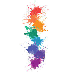 Wall Mural - Vector illustration of watercolor blots