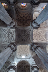 the interior of the granada cathedral in granada