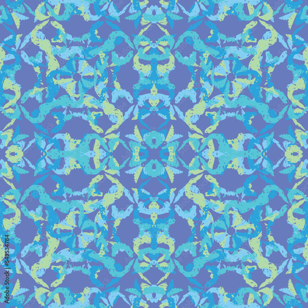 Seamless fractal pattern in vector format for printed fabrics or any ...