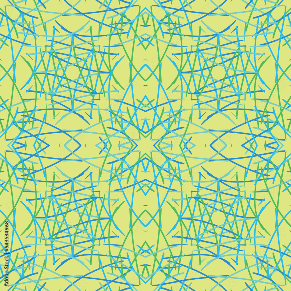 Seamless fractal pattern in vector format for printed fabrics or any ...