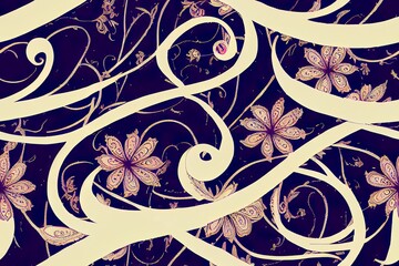 Poster - paisley borders seamless digital paisley border design with beautiful colors textile border designs
