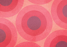 Vintage Retro Background With Pink Circles Grunge Paper Texture