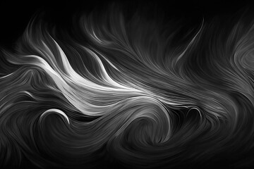 Black and white background texture, different shades of grey, white and dark black , luxury and flowing abstract design
