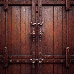 Wall Mural - old wooden door