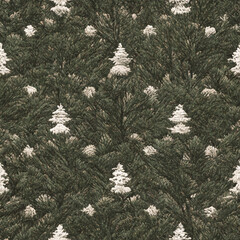 Wall Mural - snow covered pine tree