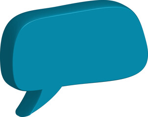 Fototapete - speech bubble 3d