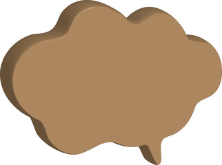 Fototapete - 3D speech bubble 