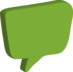 Fototapete - 3D speech bubble 