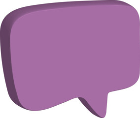 Fototapete - 3D speech bubble 