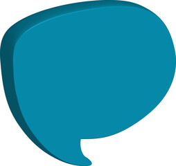 Fototapete - 3D speech bubble 