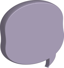 Fototapete - 3D speech bubble 