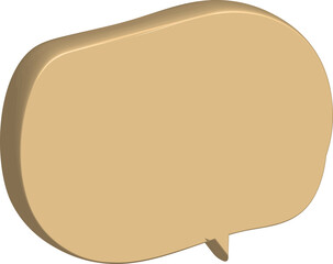Fototapete - 3D speech bubble 