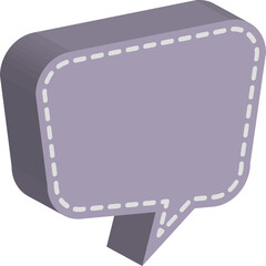 Fototapete - 3D speech bubble 