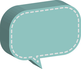 Fototapete - 3D speech bubble 