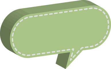 Fototapete - 3D speech bubble 