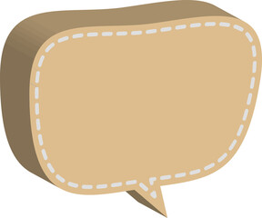 Fototapete - 3D speech bubble 