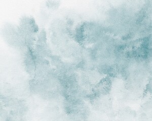 Wall Mural - Blue watercolor abstract background. Soft watecolor texture.