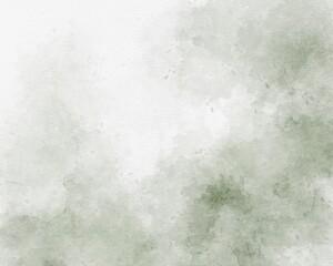 Wall Mural - Green watercolor abstract background. Soft watecolor texture.