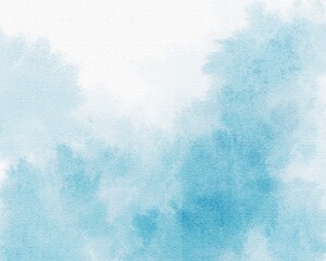 Wall Mural - Blue watercolor abstract background. Soft watecolor texture.