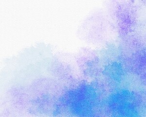 Wall Mural - Violet watercolor abstract background. Soft watecolor texture.