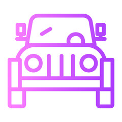 Sticker - suv icon