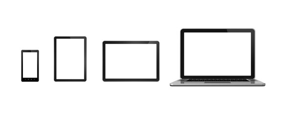 Poster - computer, laptop, mobile phone and digital tablet pc