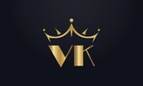 Fototapeta  - king crown logo design vector and extra bold queen symbol