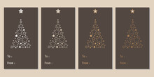 Merry Christmas Tags Set. Christmas Printable Gift Tags.