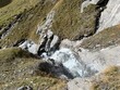 Aua dil Mer stream or Aua dil Mer creek (Aua dil Mer Bach) over the lake Panixersee (Lag da Pigniu) and in the Glarus Alps massif, Pigniu-Panix - Canton of Grisons, Switzerland (Kanton Graubünden)