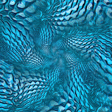 Turquoise Blue Dragon Scaly Skin