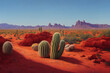 American werstern desert landscape