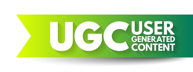 Poster - ugc user generated content - specific content created by customers and published on social media or 