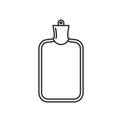 Wall Mural - Hot water bottle icon. Line style.	