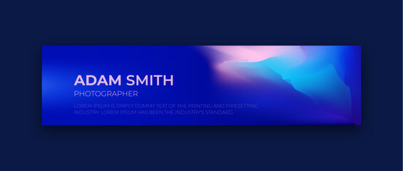 modern technology linkedin cover or banner design of liquid mesh vibrant and soft pastel gradient sm