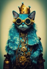 A Cat queen in steam punk gear