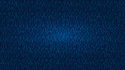 Aufkleber - Binary code. Computer data background. Number matrix hack. Cyber security screen. Software encode. Digital futuristic backdrop. One and zero encryption coding. Vector pattern texture