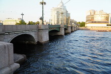 Saint Petersburg, Russia - August 19, 2022: Sampsonievsky Bridge A Drawbridge Across The Great Nevka In Saint-Petersburg.